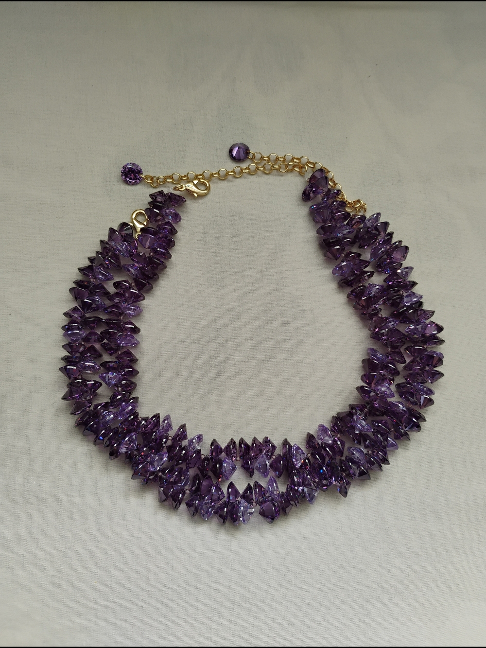 *Set of 2* Roxanne Assoulin The Cubic Cluster Necklace - Picture 3 of 4